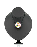 KGB: Crushed Opal Donut Pendant