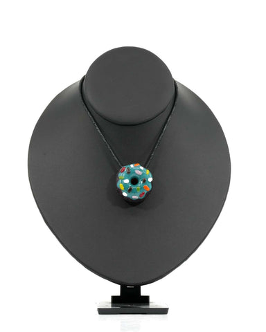 KGB: Crushed Opal Donut Pendant
